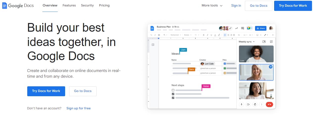 17 Best Online Collaboration Tools For Students in 2024 1 Google Docs Online Documents