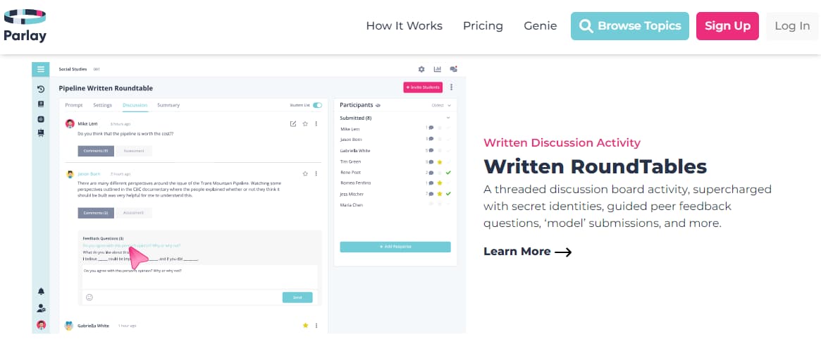 17 Best Online Collaboration Tools For Students in 2024 17 Parlay AI Powered Class Discussion