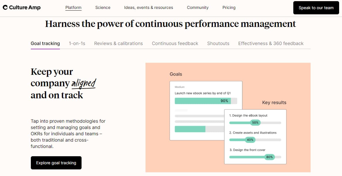 17 Best Employee Performance Review Software 6 Culture Amp Employee Performance Management