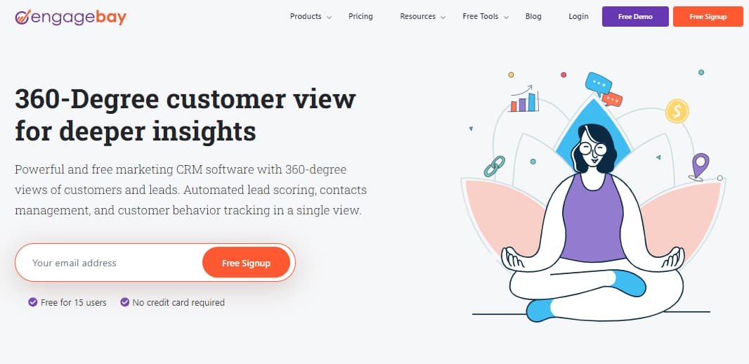 Top 21 Pipedrive Alternatives in 2024 1 EngageBay 360-Degree Customer View