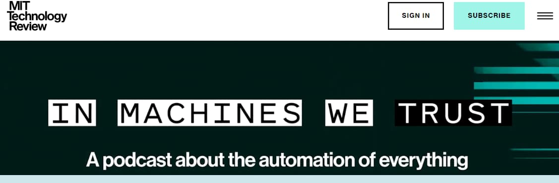 21 Best AI Podcasts To Learn About Artificial Intelligence In 2024 16 In Machines We Trust by Technology Review