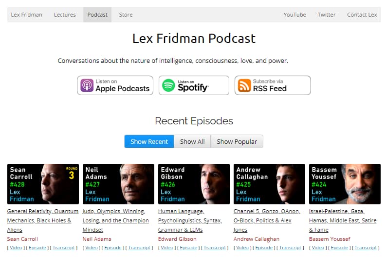 21 Best AI Podcasts To Learn About Artificial Intelligence In 2024 11 Lex Fridman Podcast