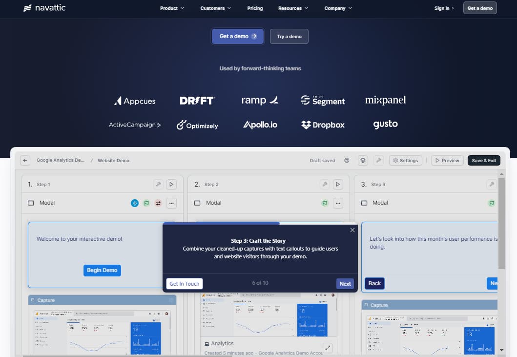 The 10 Best Interactive Demo Software Tools 4 Navattic Website Demo