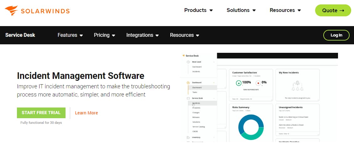 Best 17 Incident Management Software in 2024 6 Solarwinds Incident Management