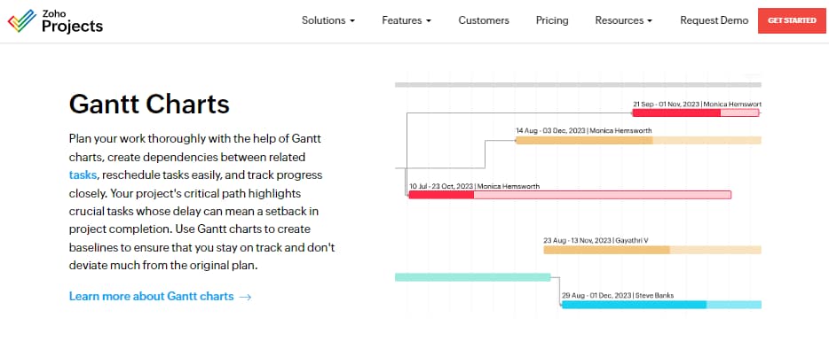 26 Best Online Gantt Chart Software For Free In 2024 3 Zoho Projects Gantt Chart