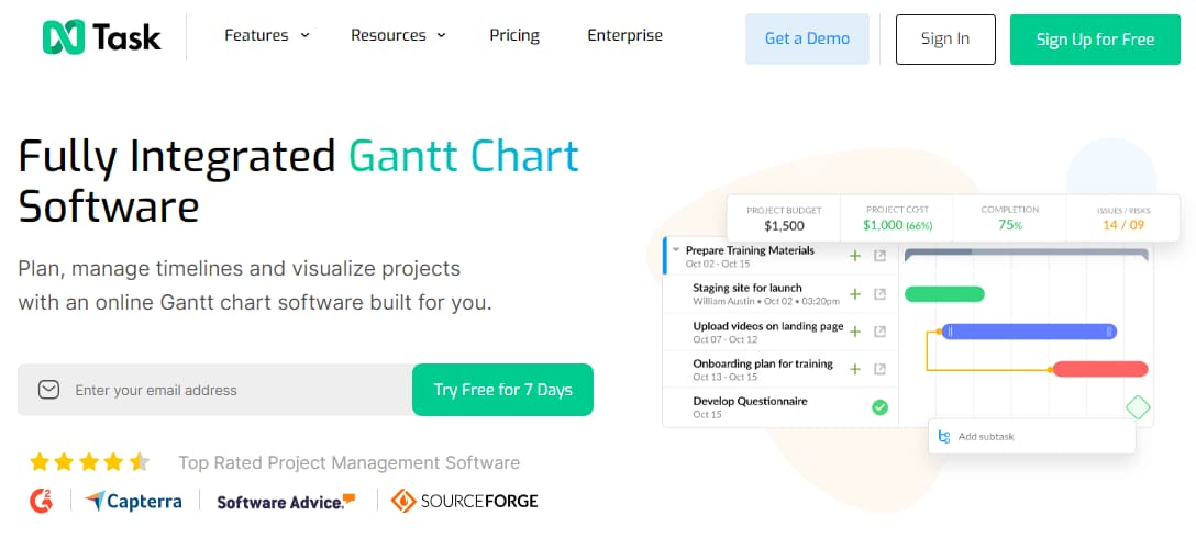 26 Best Online Gantt Chart Software For Free In 2024 19 nTask Software Feature
