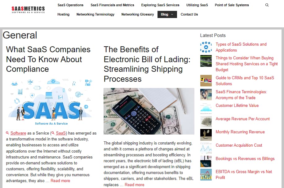 27 Best SaaS Blogs to Follow in 2024 for Industry Insights 25 SaasMetrics - General Blog